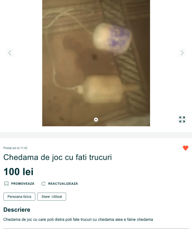 Screenshot 2021-07-18 at 13-05-34 Chedama de joc cu fati trucuri Gadinti • OLX ro.png